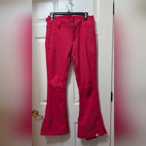 ROXY Women's Hot Pink Snow Pants 10K Ski Pants Size XS Winter Slim Fit Snowboard